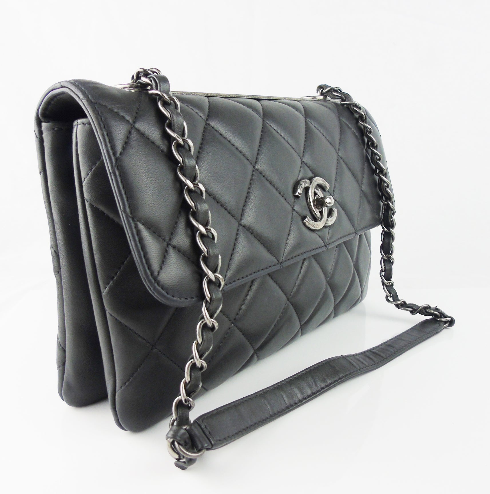 Vintage CHANEL CC Turnlock Logo Classic DOUBLE Sided Flap -  Hong Kong