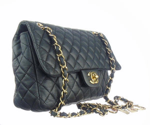 Chanel 2023 Flapbag with Handle, CC Clasp and Chain, Black – CovetThy