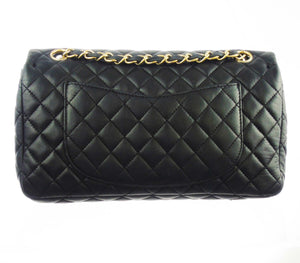 CHANEL classic black flap bag 'valentine charms'