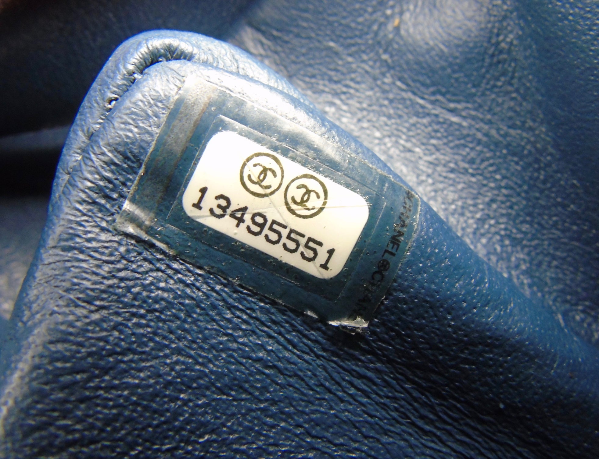 CHANEL slate blue lambskin classic mini square flap bag ghw