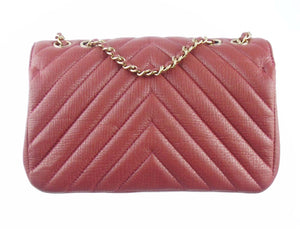 Chanel Pink Chevron mini flap bag Leather ref.391605 - Joli Closet