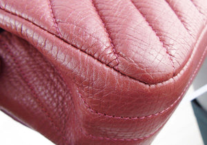 CHANEL dark blush pink chevron leather 2.55 mini rectangular flap bag –  Loubi, Lou & Coco