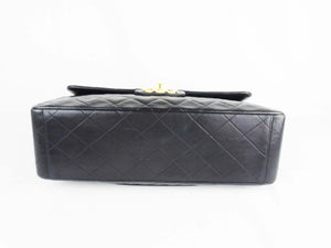 CHANEL Classic  'Jumbo XL' (Maxi) 2.55 Flap bag Black Leather - vintage