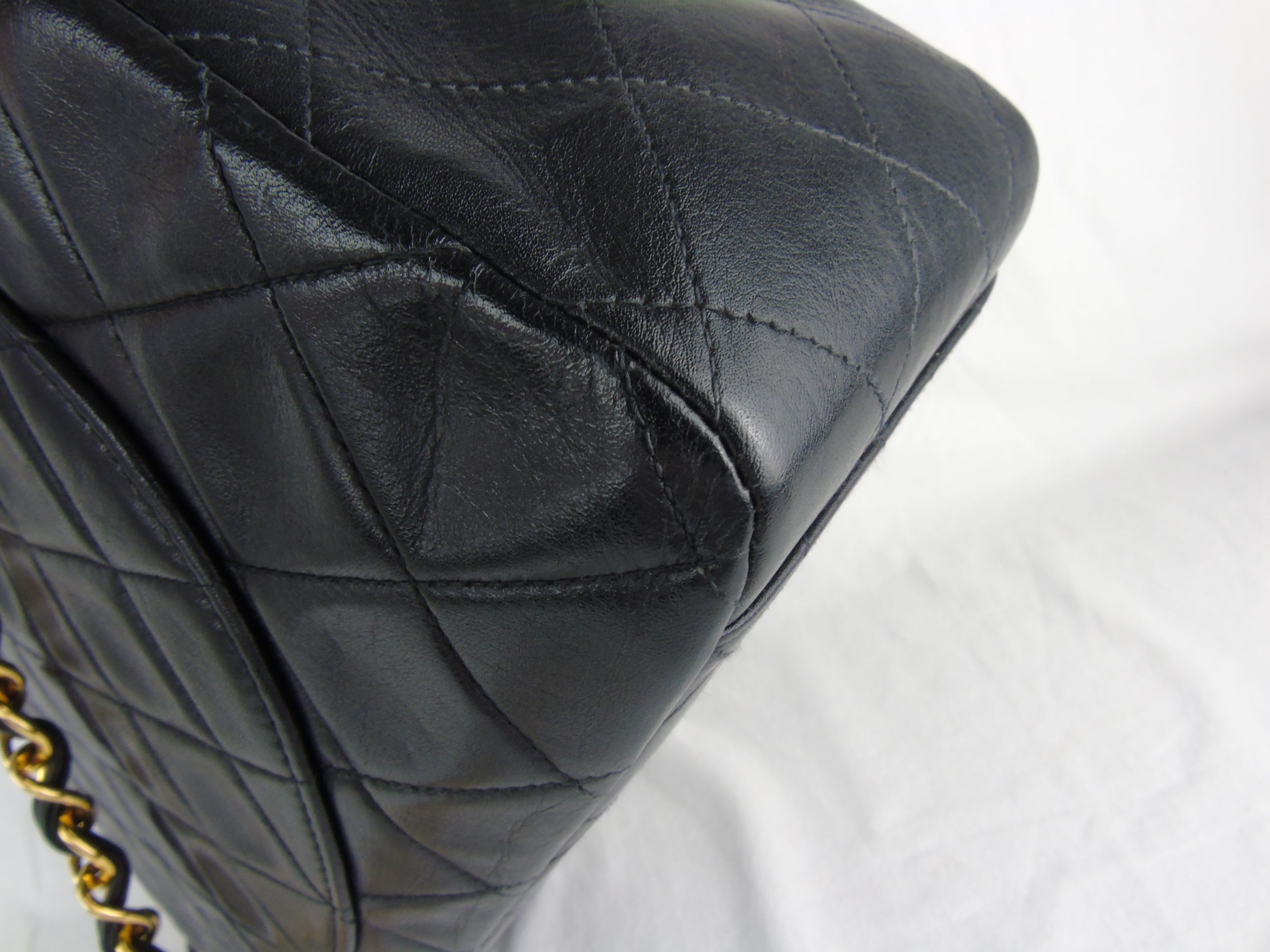 CHANEL Classic  'Jumbo XL' (Maxi) 2.55 Flap bag Black Leather - vintage