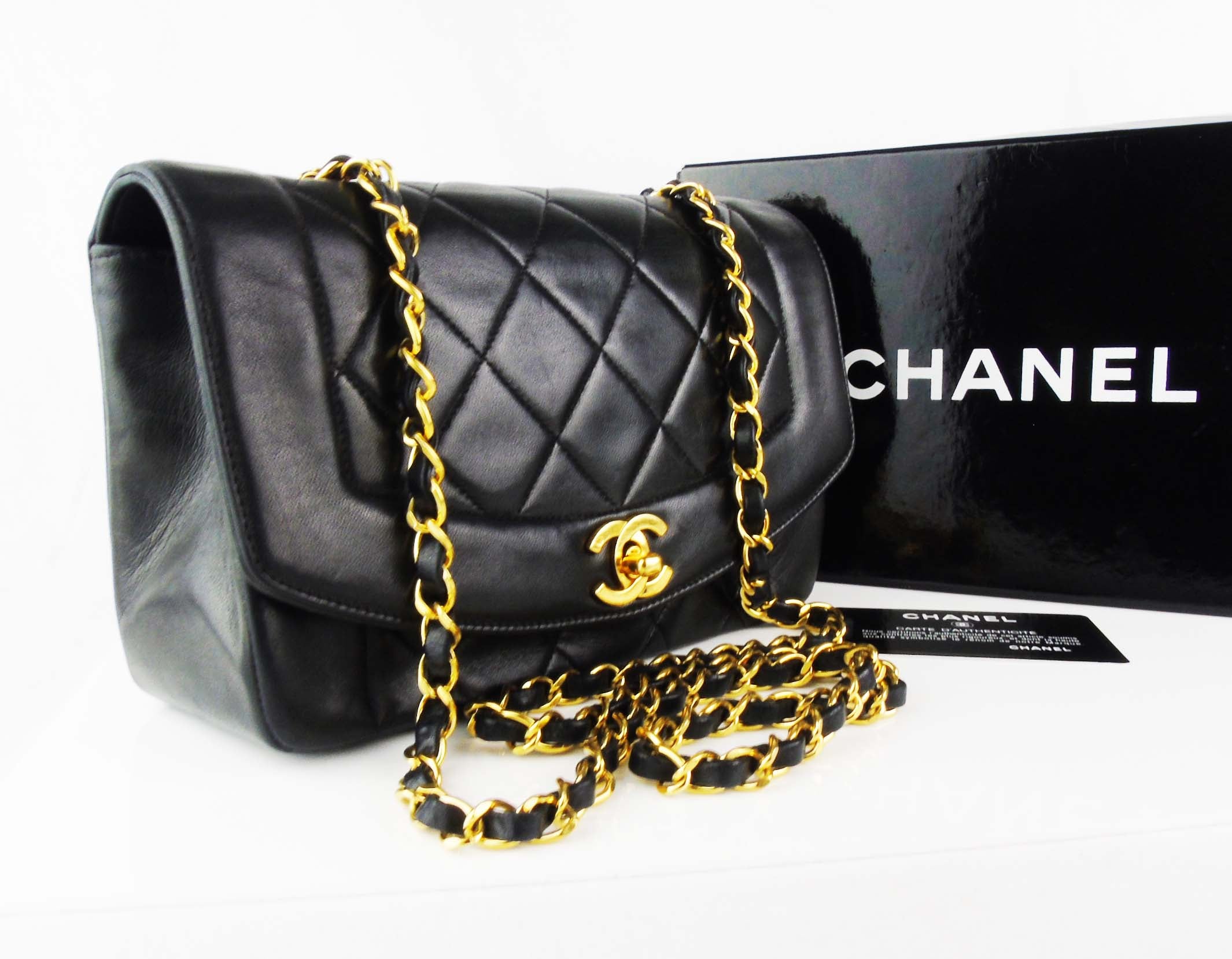 CHANEL, Bags, Chanel Lambskin Reissue Medium Diana Flap Bag