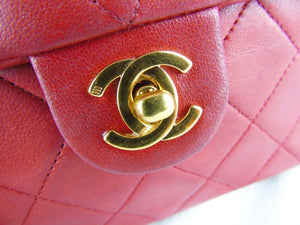 red classic chanel bag vintage