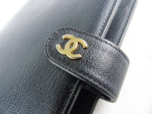 CHANEL Black Leather Agenda Organiser