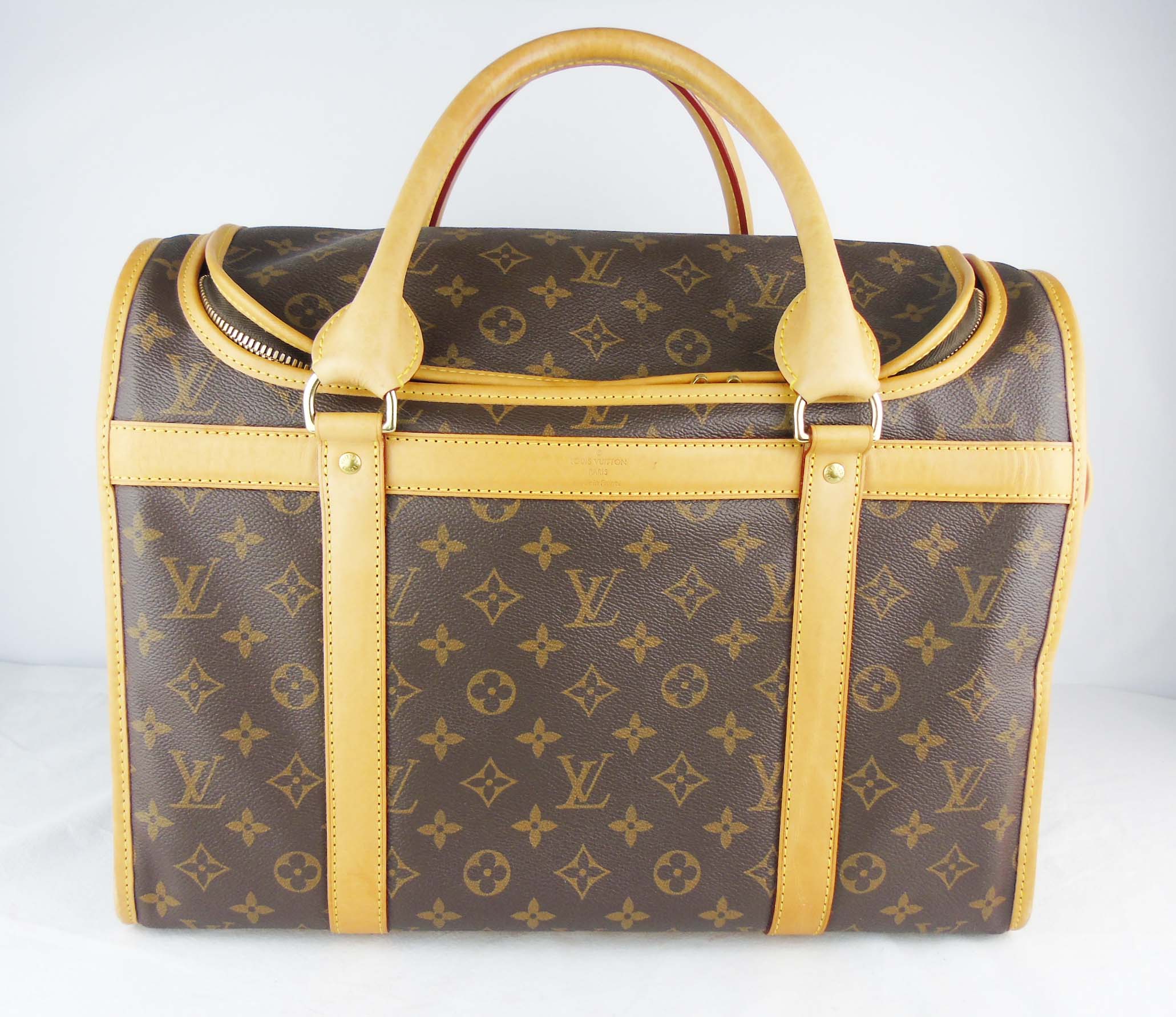 LOUIS VUITTON Monogram Chien 40 Dog Carrier – Loubi, Lou & Coco