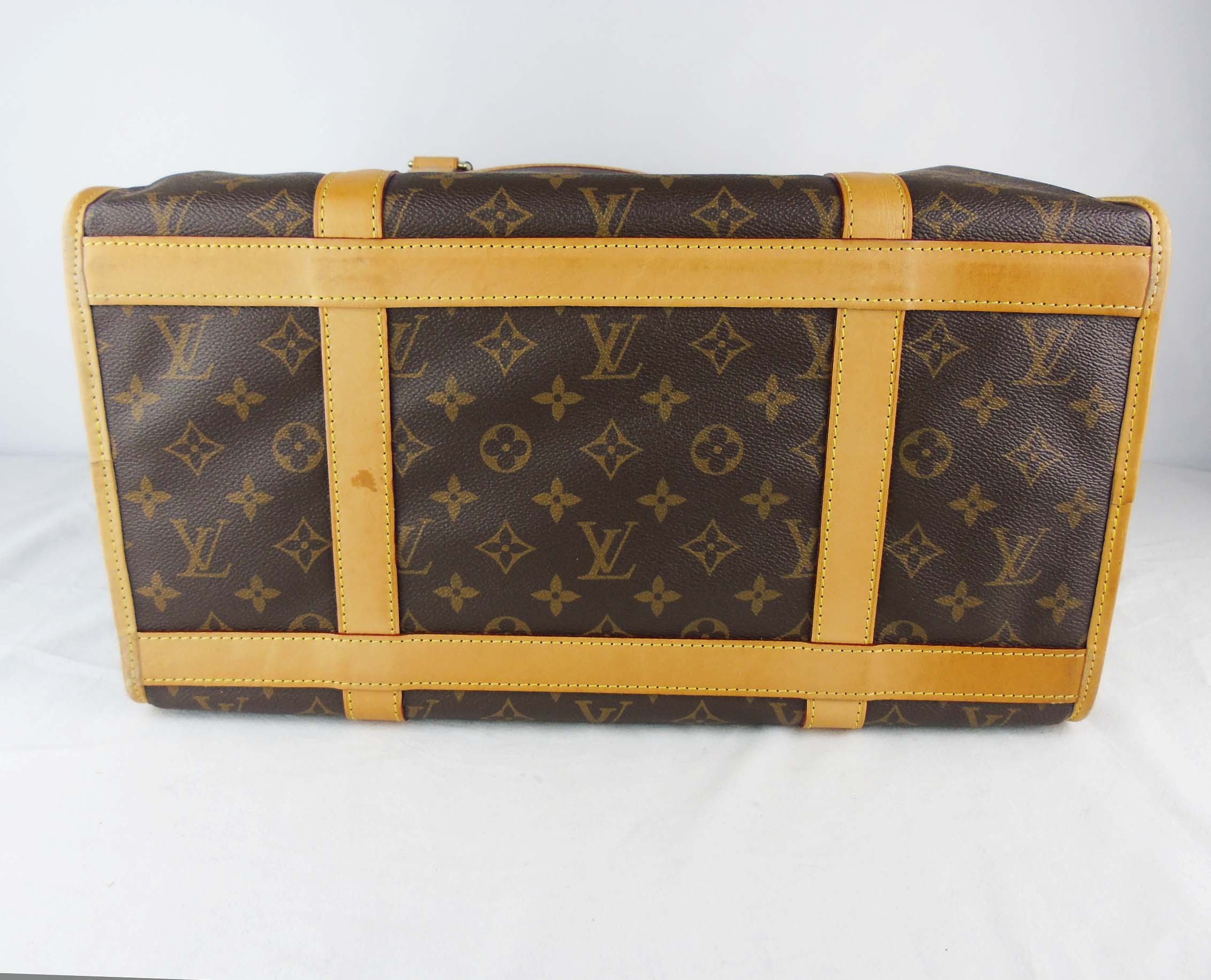 LOUIS VUITTON Sac Chien 40 Monogram Canvas Dog Carrier Bag Brown