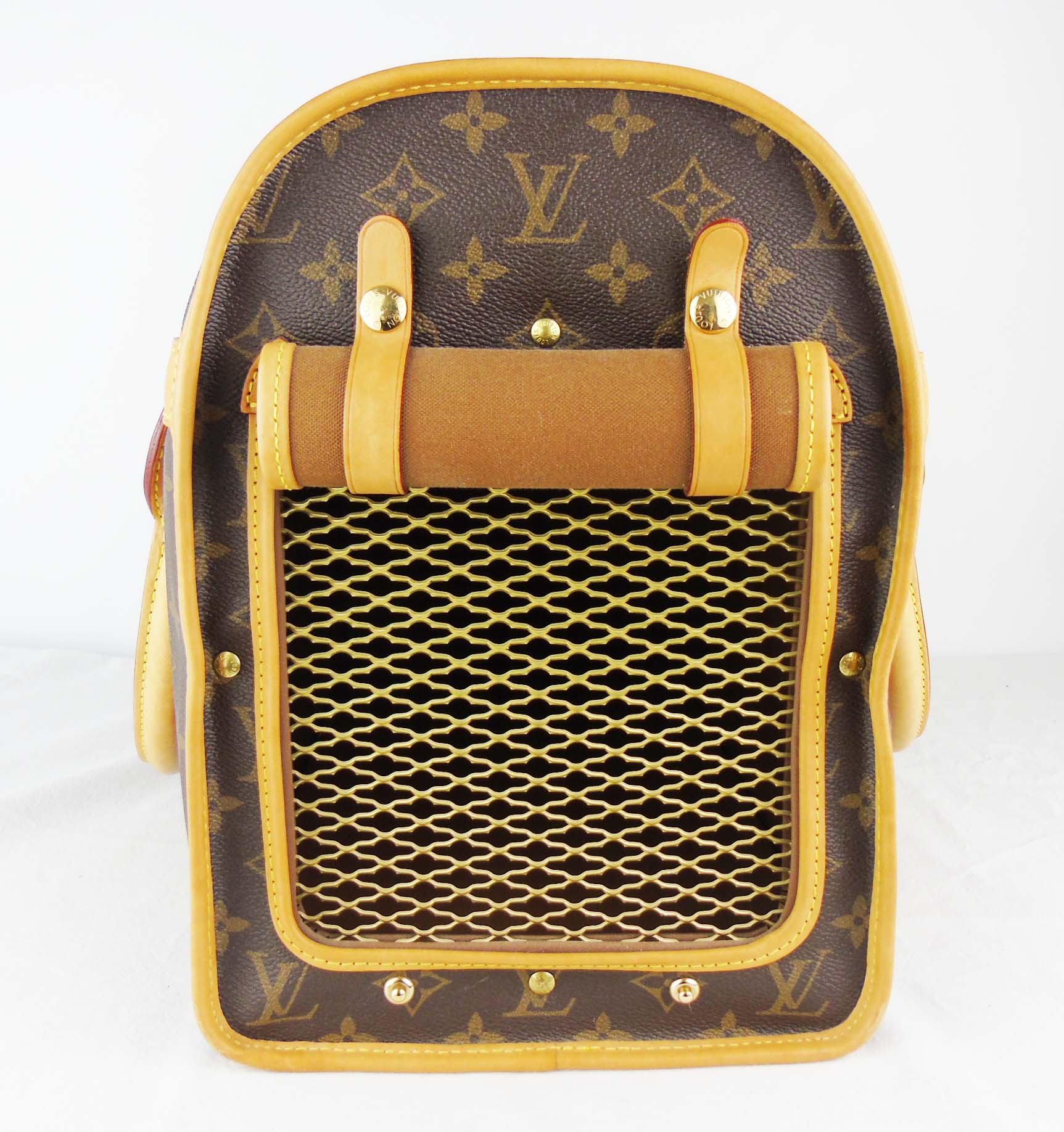 Louis Vuitton Vintage Pet Carrier Monogram Canvas / Leather