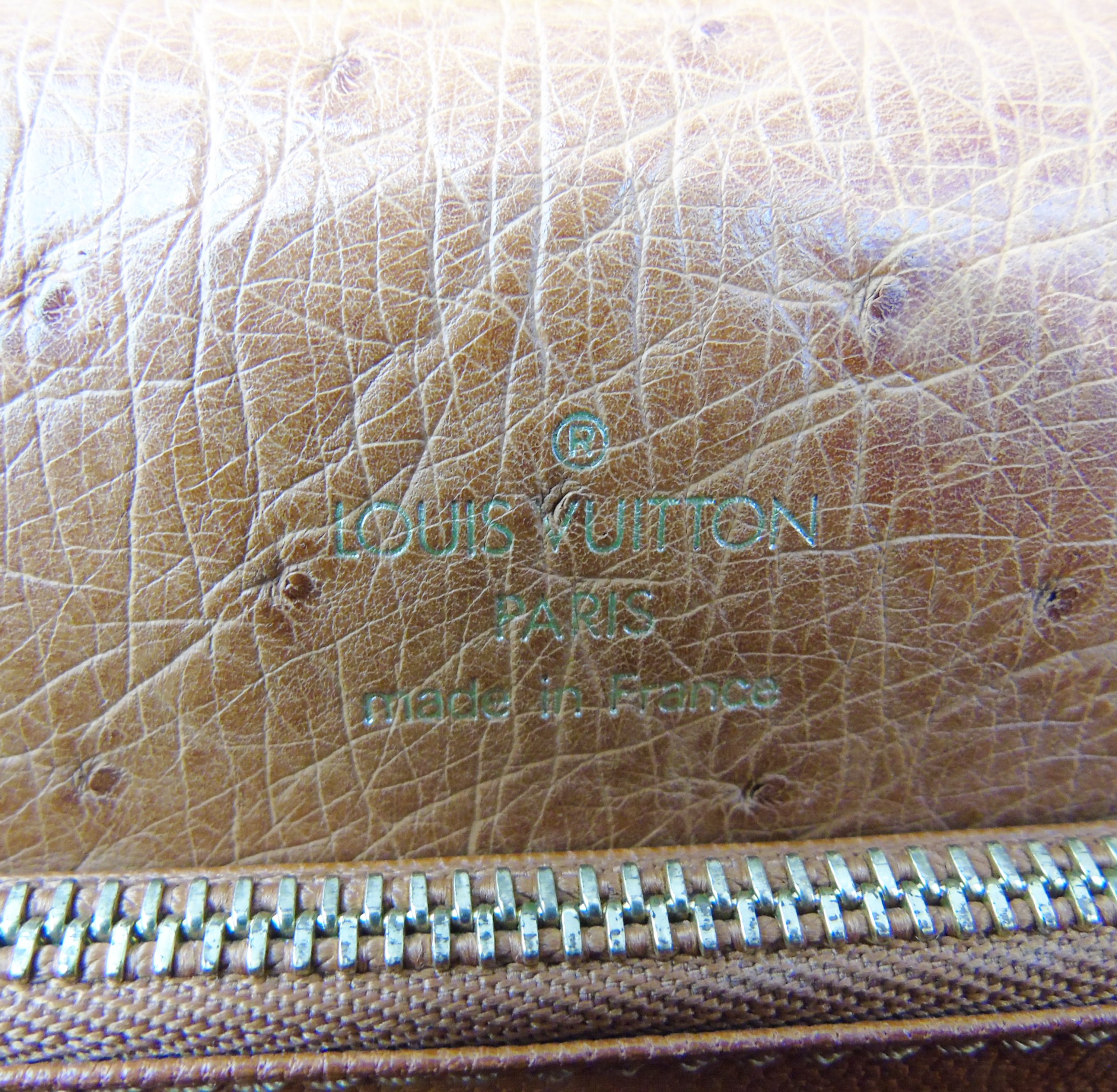 Louis Vuitton 'Malsherbes' Limited Edition Handbag in Tan Ostrich Leather