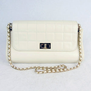 CHANEL Square Quilted Leather Medium Reissue Flap Bag White